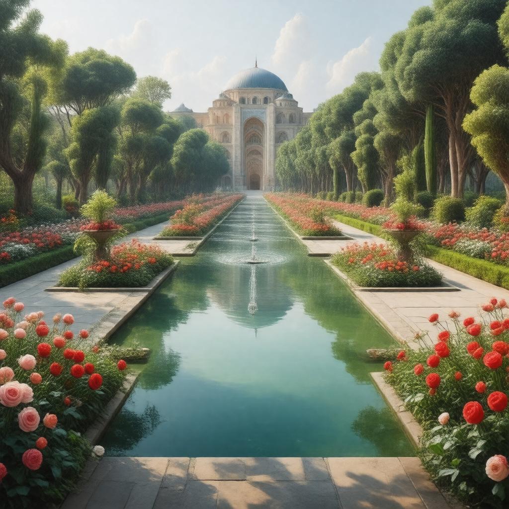 AI-created image of Ottoman Garden
