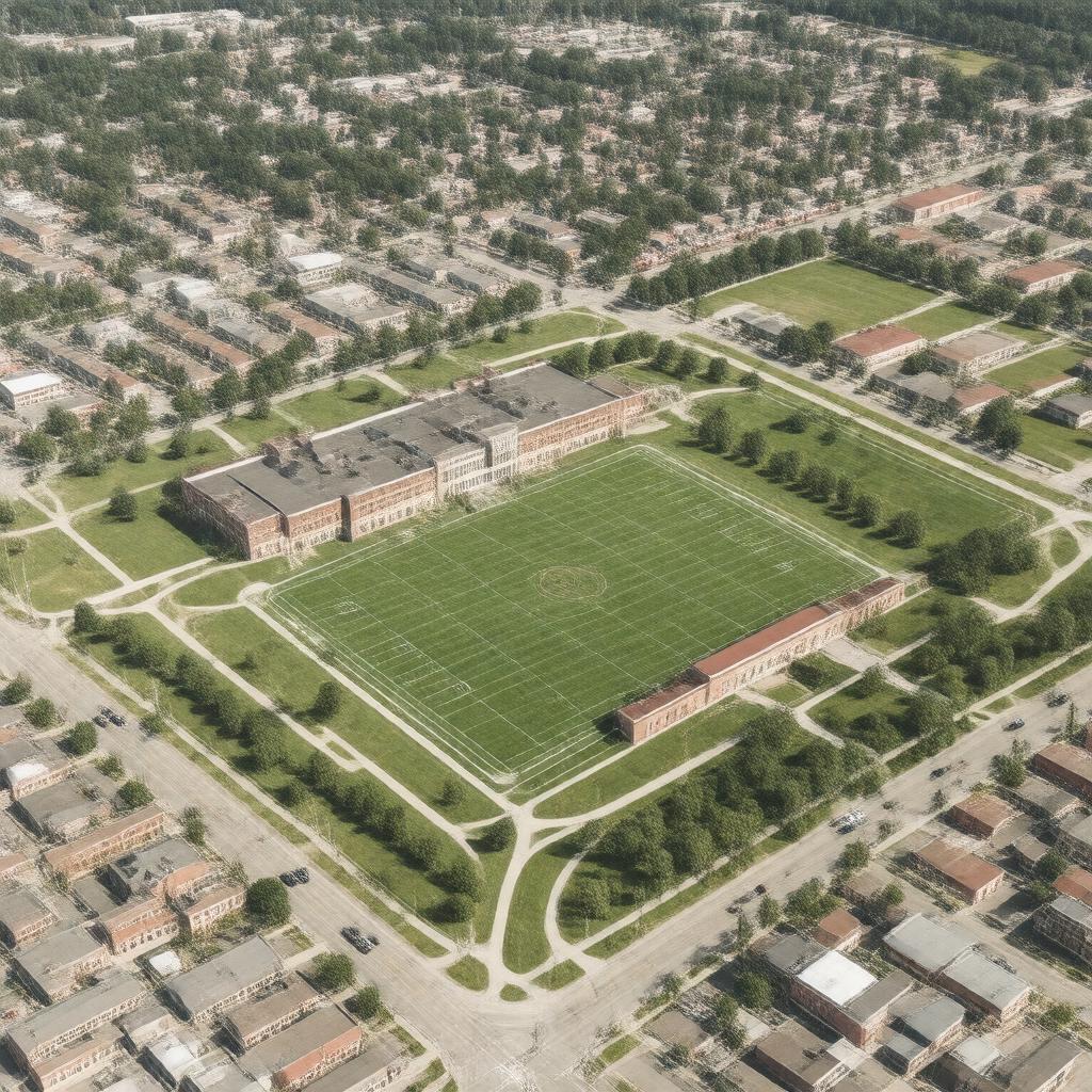 AI-created image of Ottumwa High School