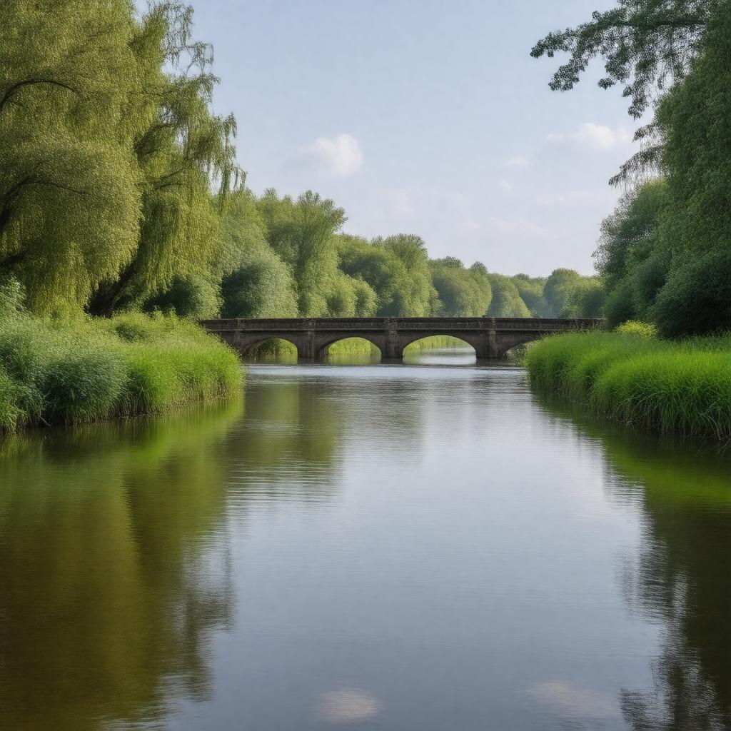 AI-created image of Oude Rijn