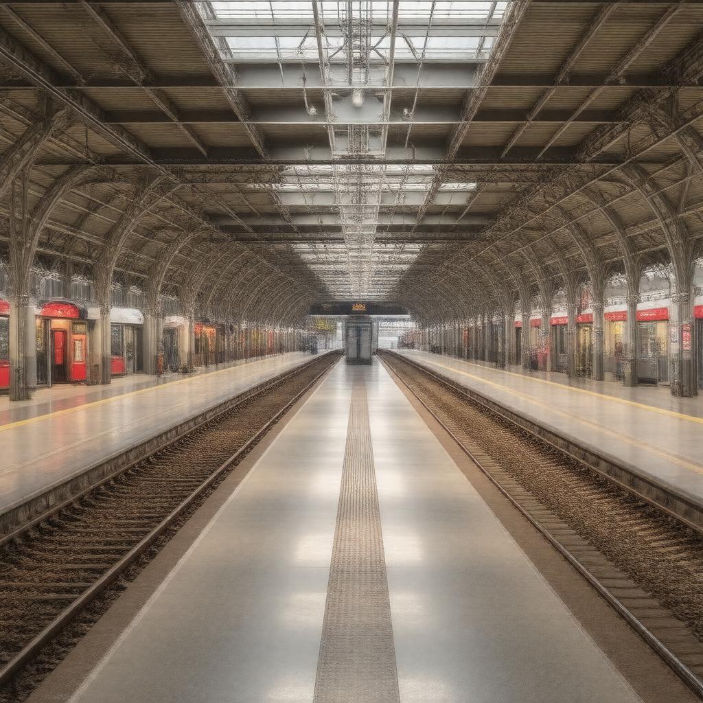 AI-created image of Oullins station