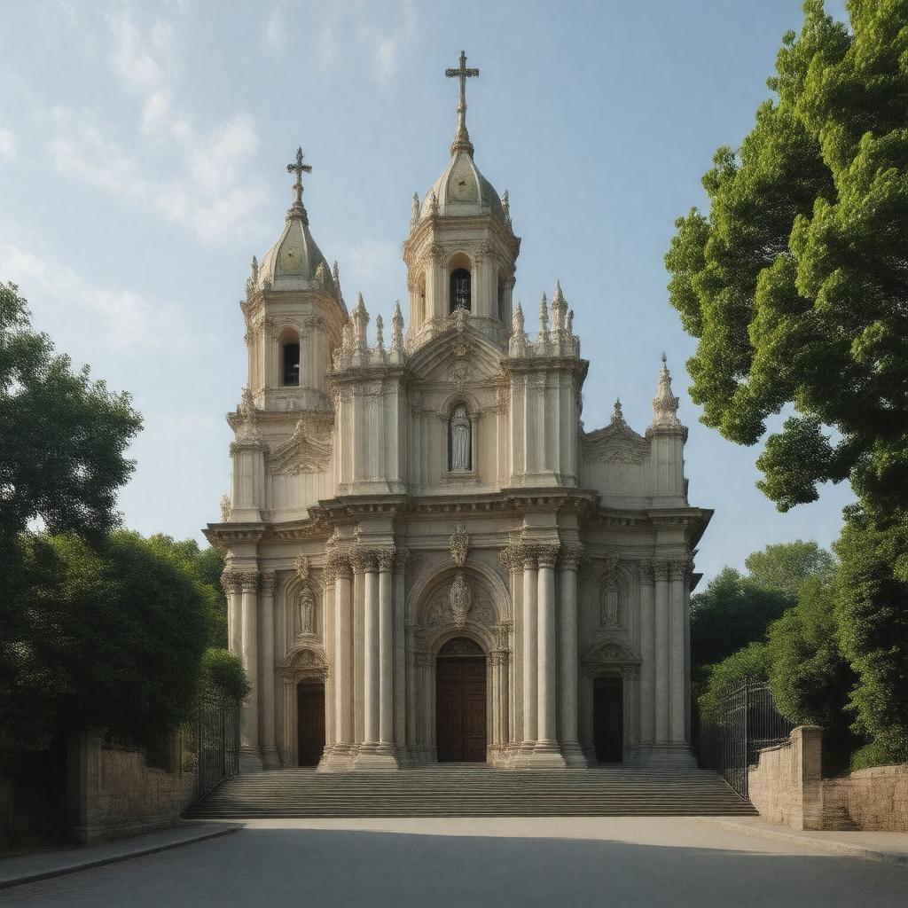 Click to view larger image AI-created image of Our Lady of the Assumption Church