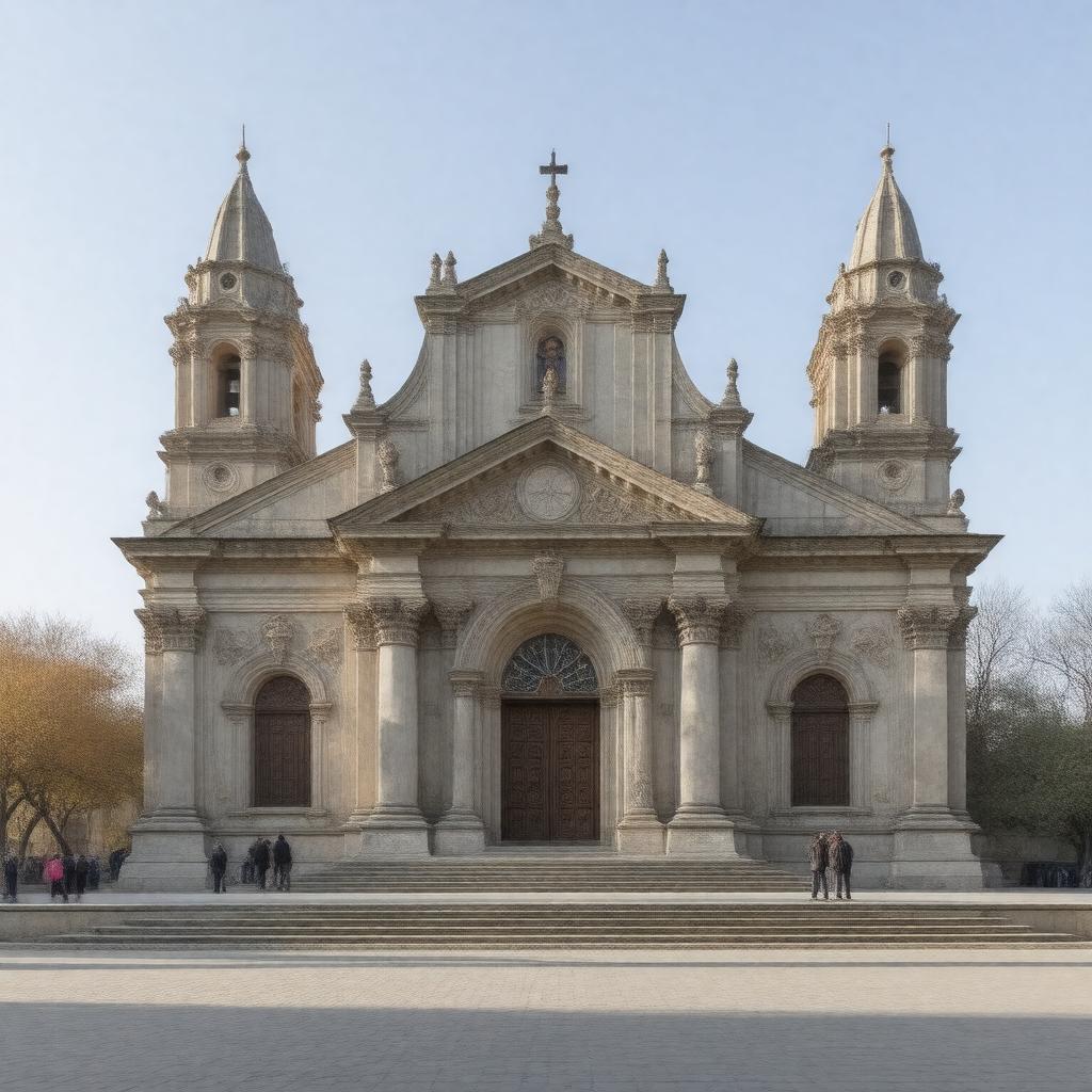 AI-created image of Our Lady of the Rosary Church