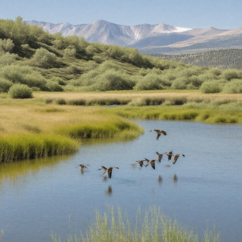 AI-created image of Ouray National Wildlife Refuge