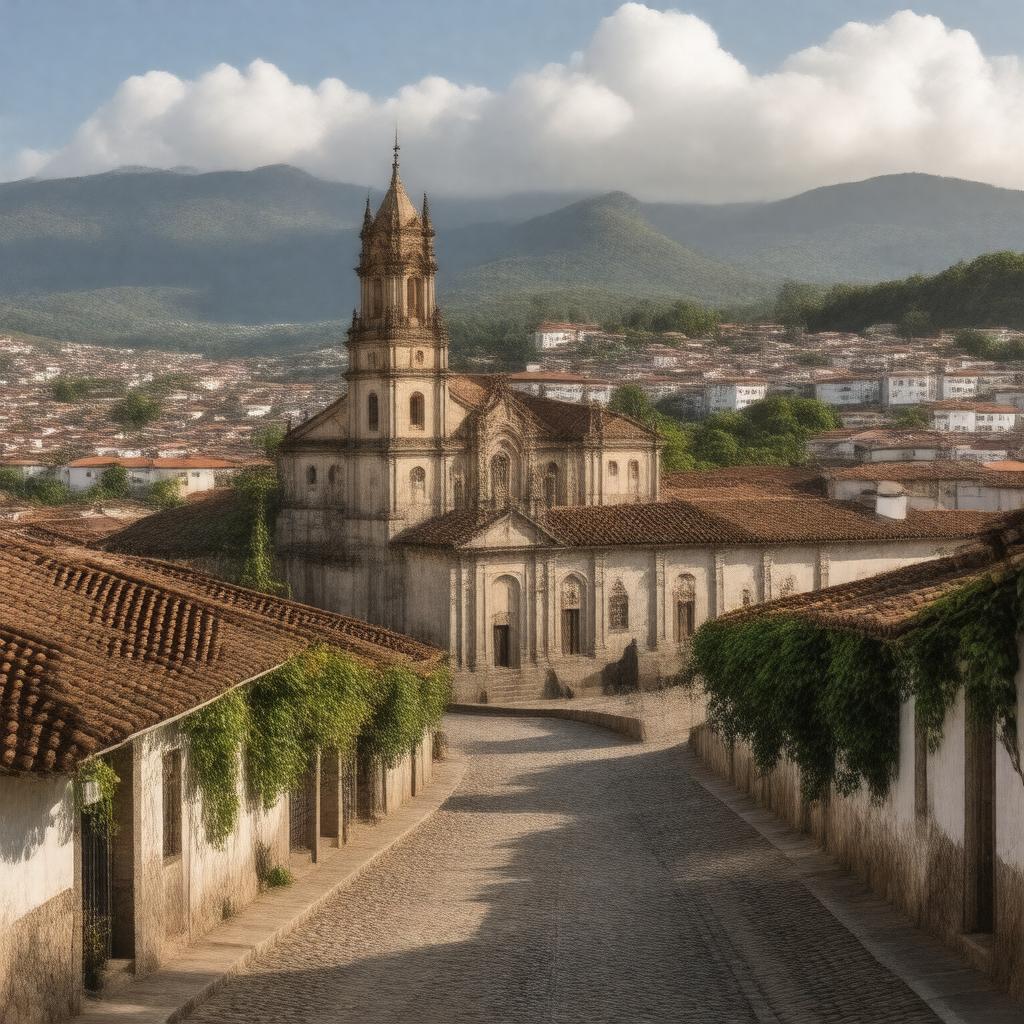 AI-created image of Ouro Preto, Brazil