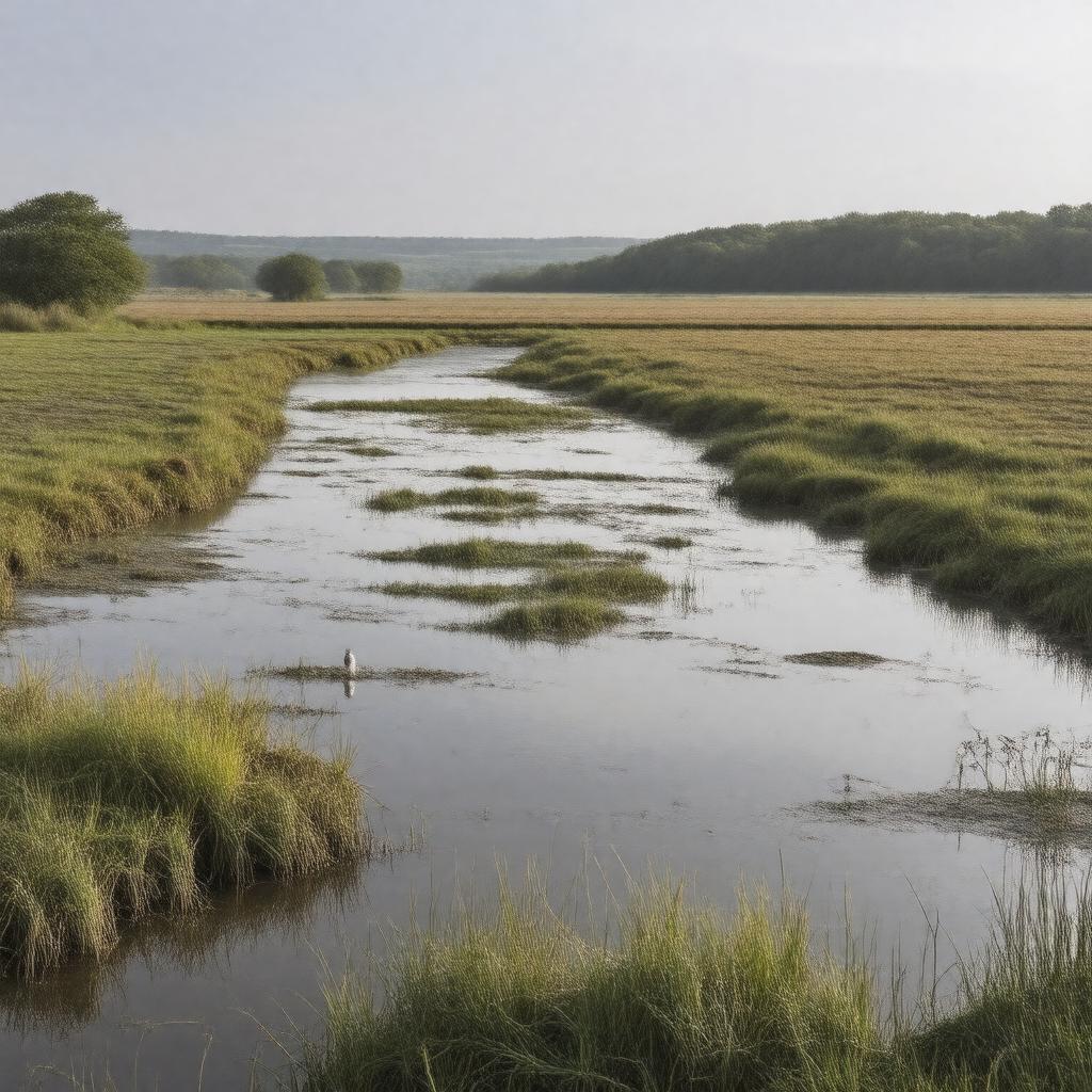 Click to view larger image AI-created image of Ouse Washes