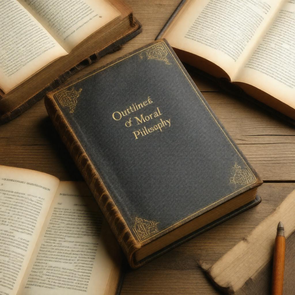 AI-created image of Outlines of Moral Philosophy