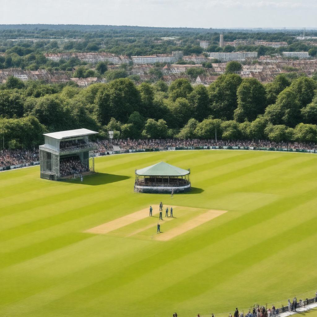 AI-created image of Oval Cricket Ground