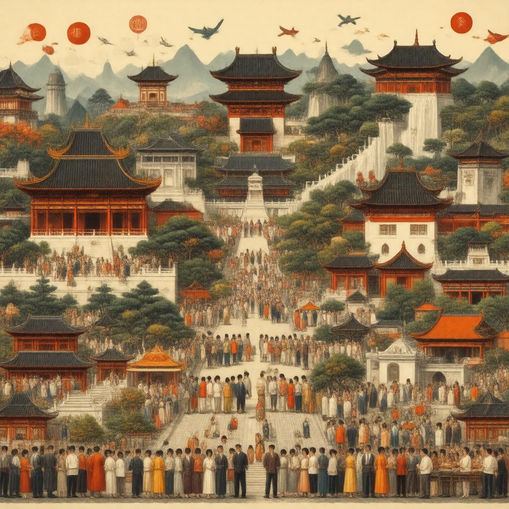 AI-created image of Overseas Chinese