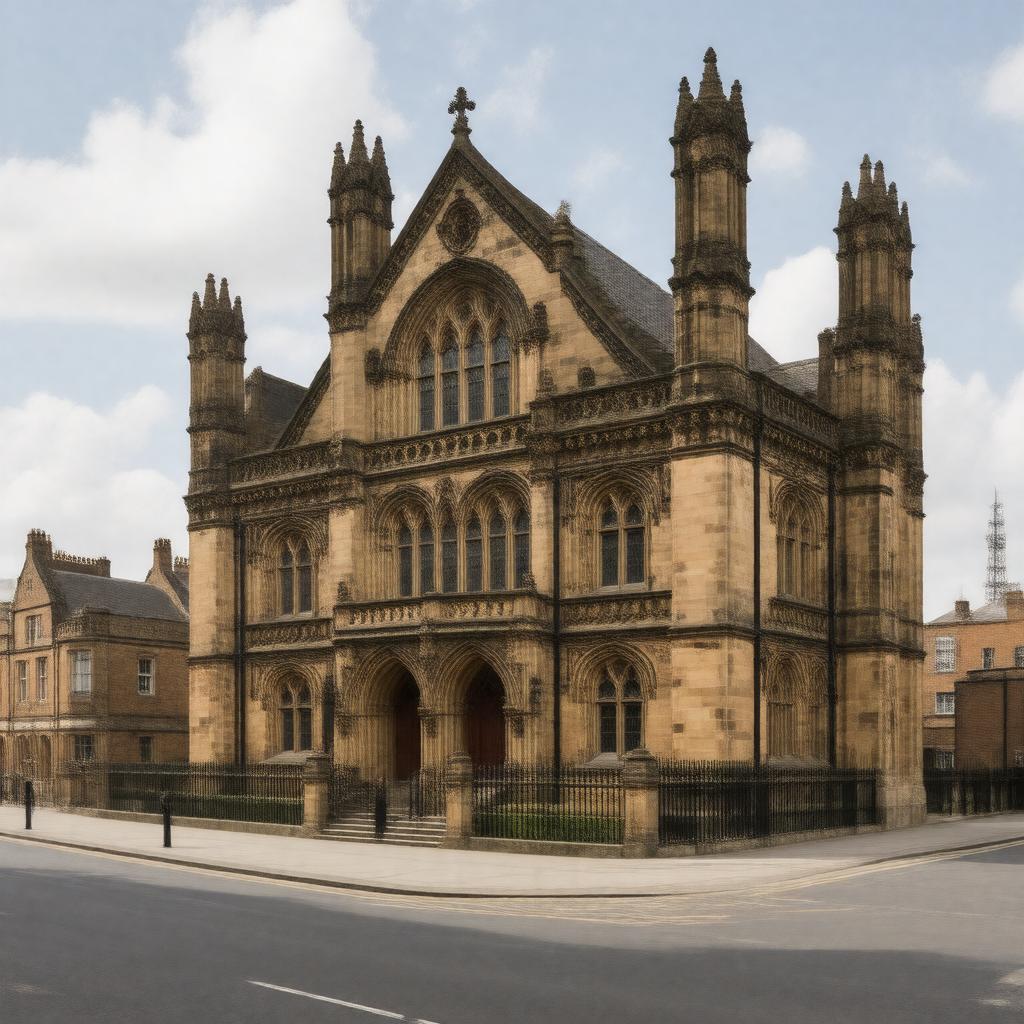 AI-created image of Owens College, Manchester