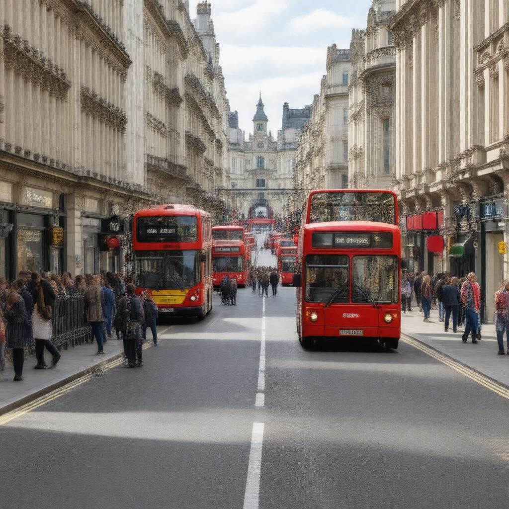 AI-created image of Oxford Street