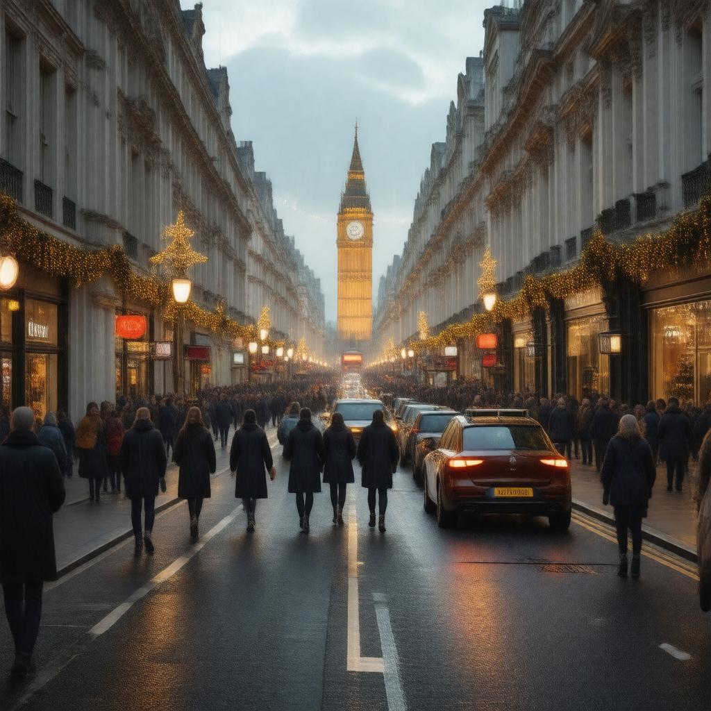 AI-created image of Oxford Street, London
