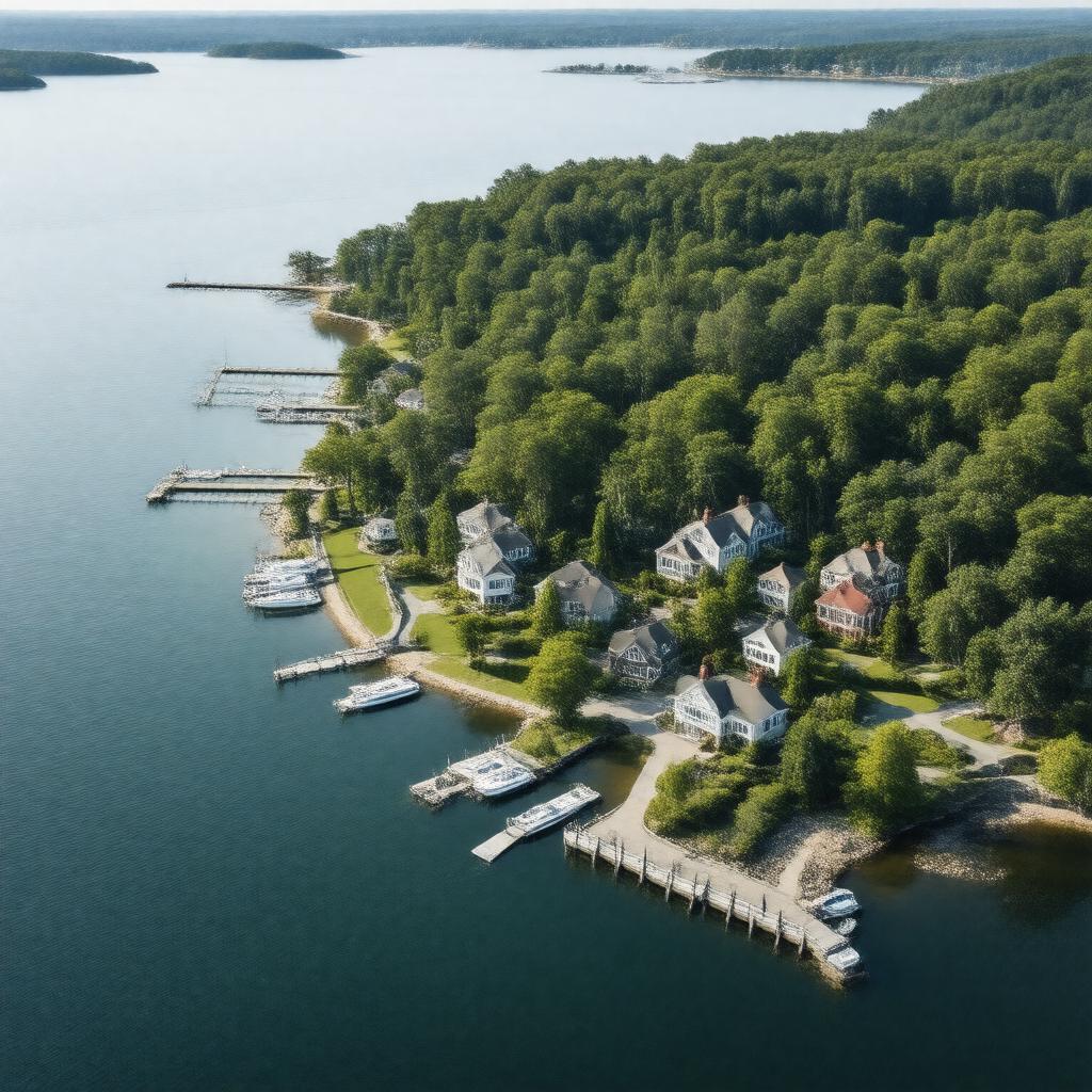 AI-created image of Oyster Bay, New York