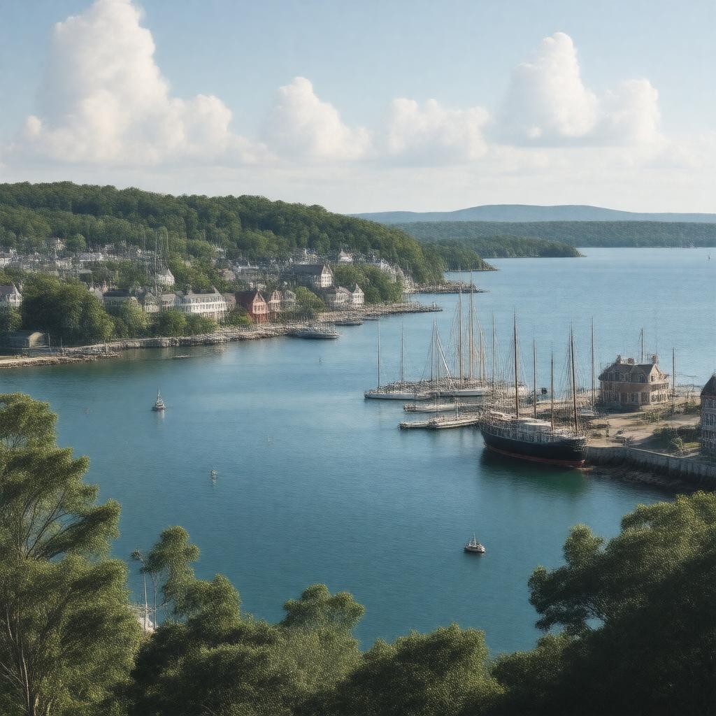 AI-created image of Oyster Bay, New York, United States