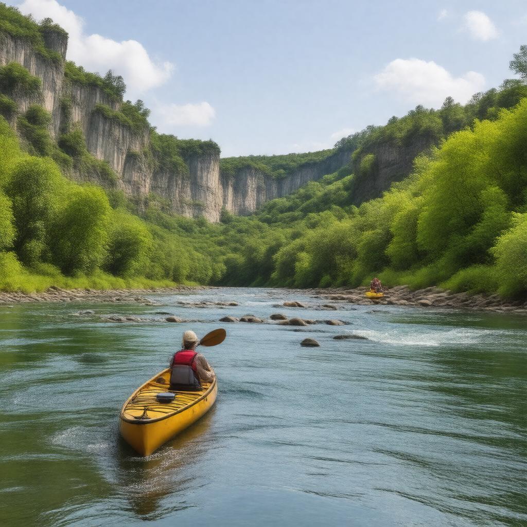 AI-created image of Ozark National Scenic Riverways
