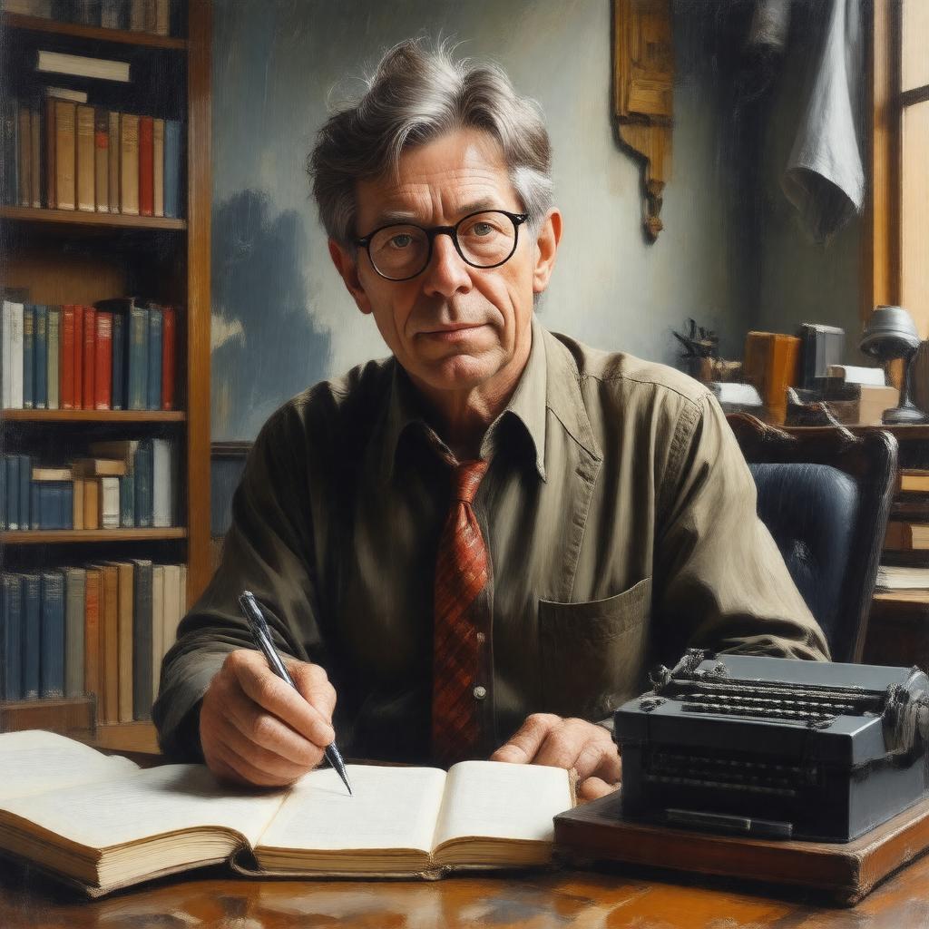 AI-created image of P.J. O'Rourke