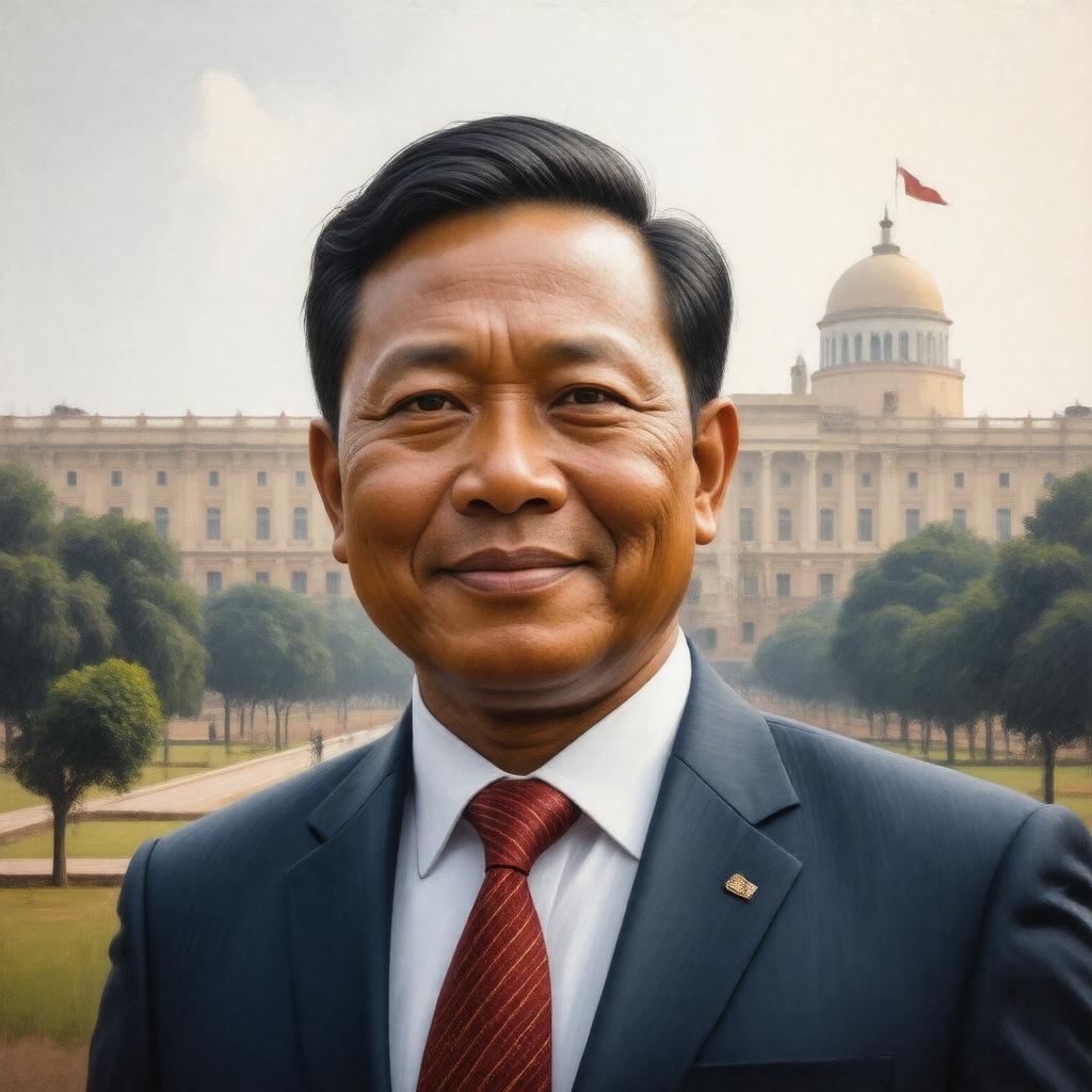 AI-created image of P. A. Sangma
