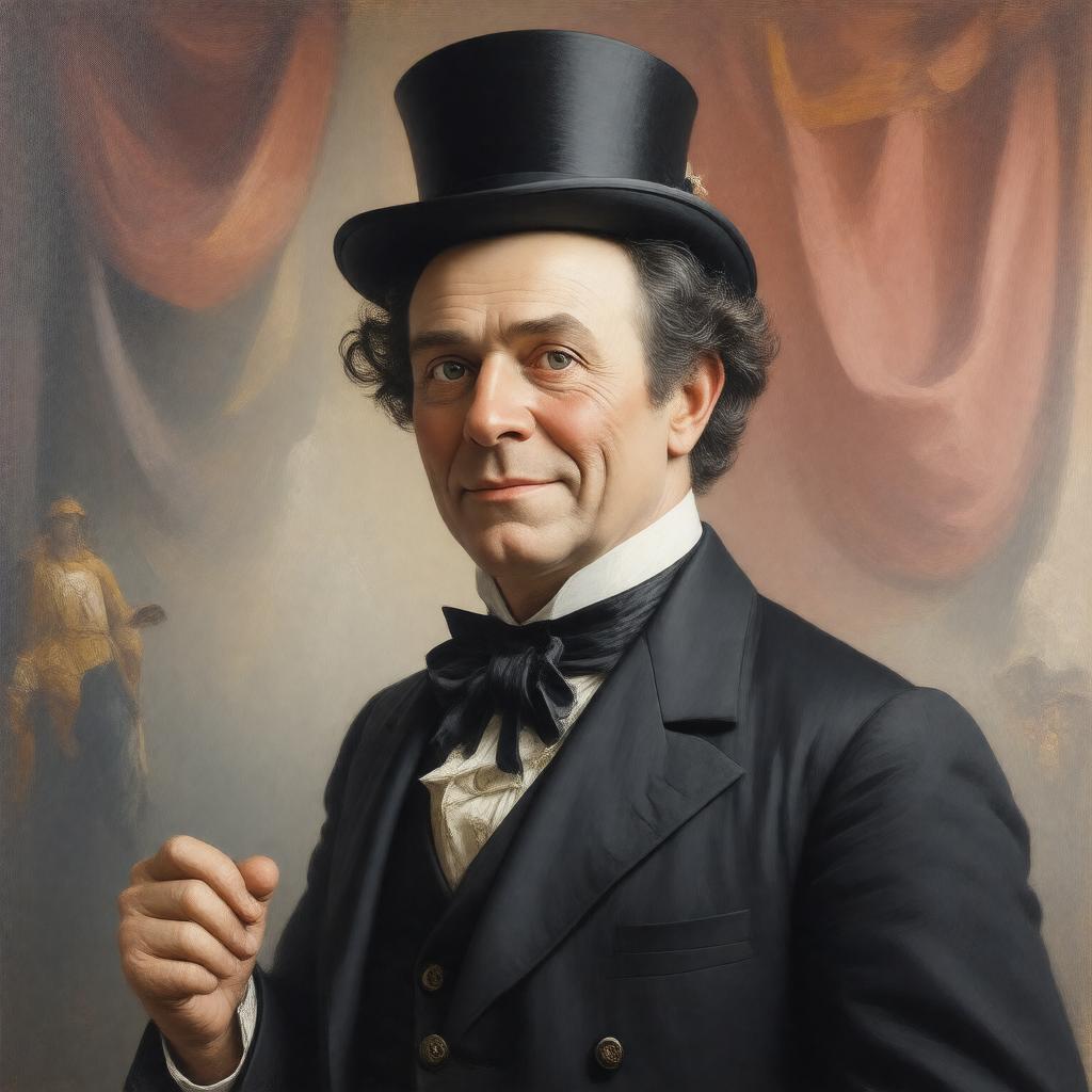 AI-created image of P. T. Barnum