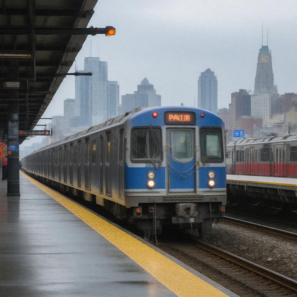 Click to view larger image AI-created image of PATH (via Newark Penn Station)