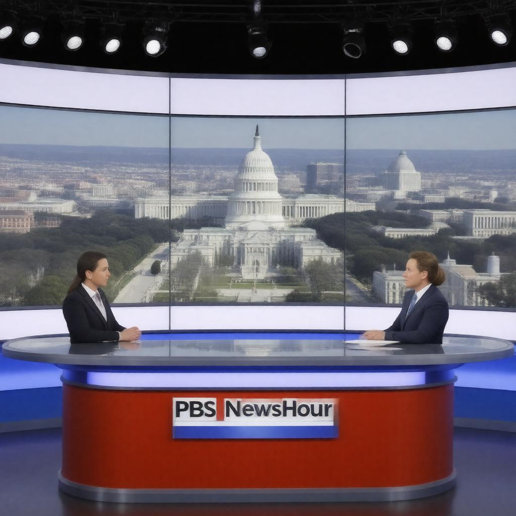 AI-created image of PBS NewsHour