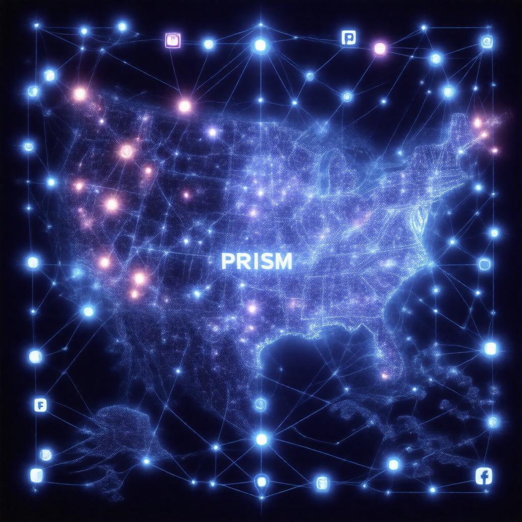 AI-created image of PRISM surveillance program