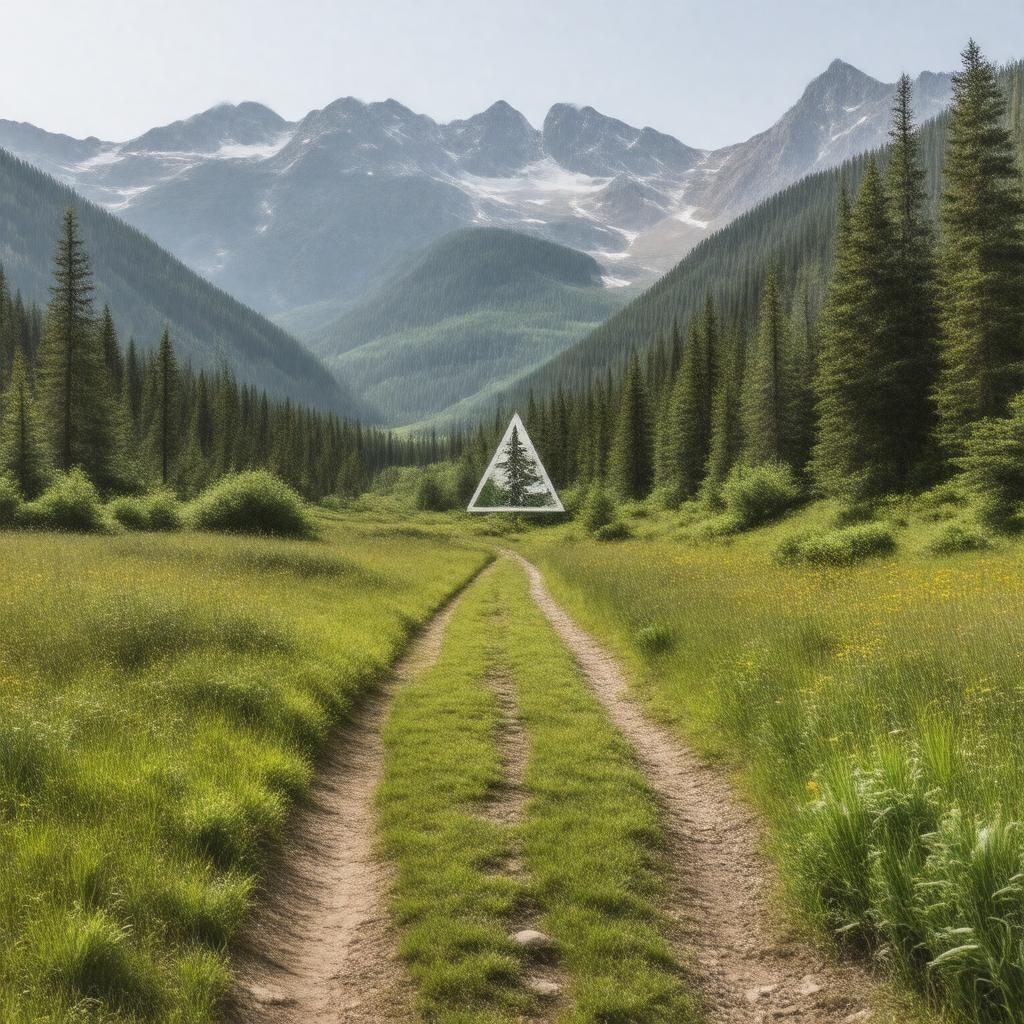 AI-created image of Pacific Crest Trail