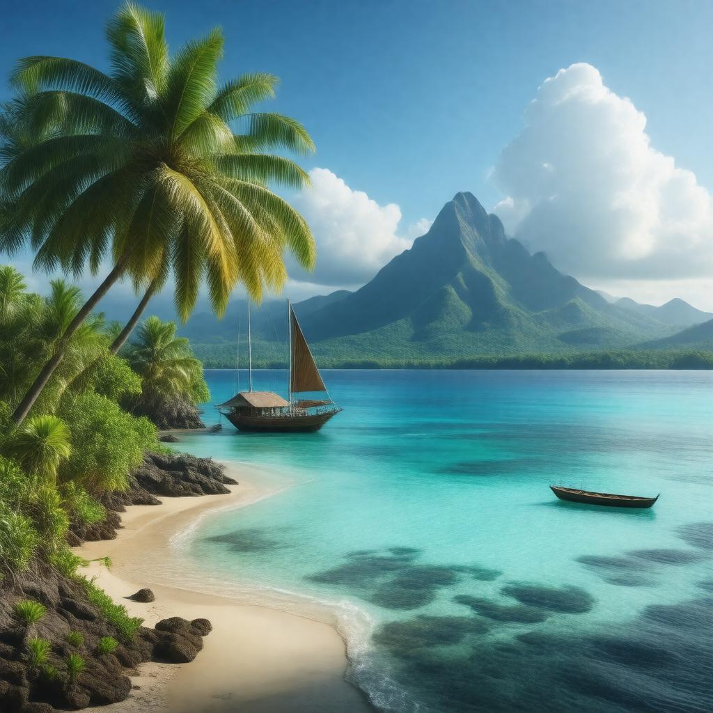 AI-created image of Pacific Islands