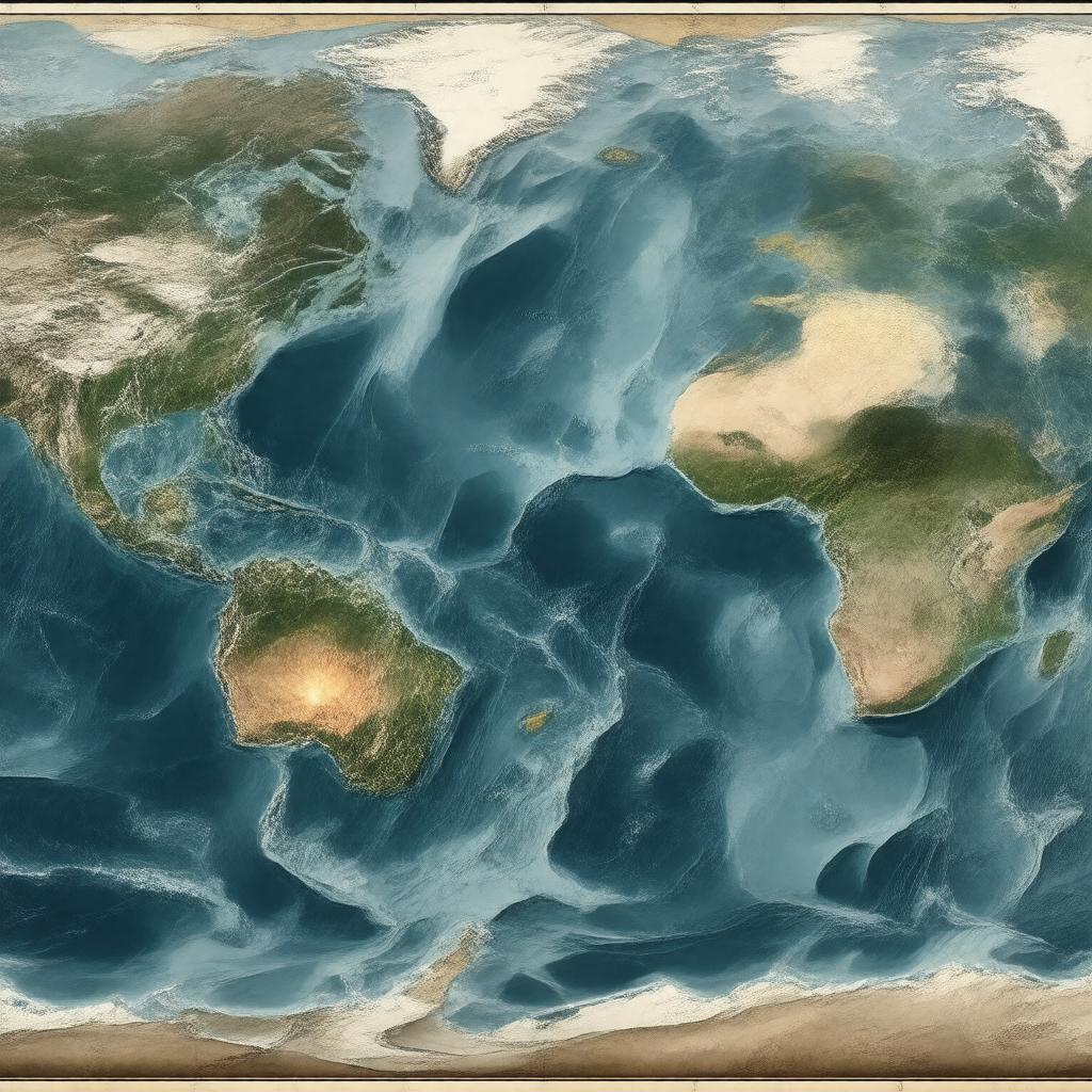 AI-created image of Pacific Ring of Fire