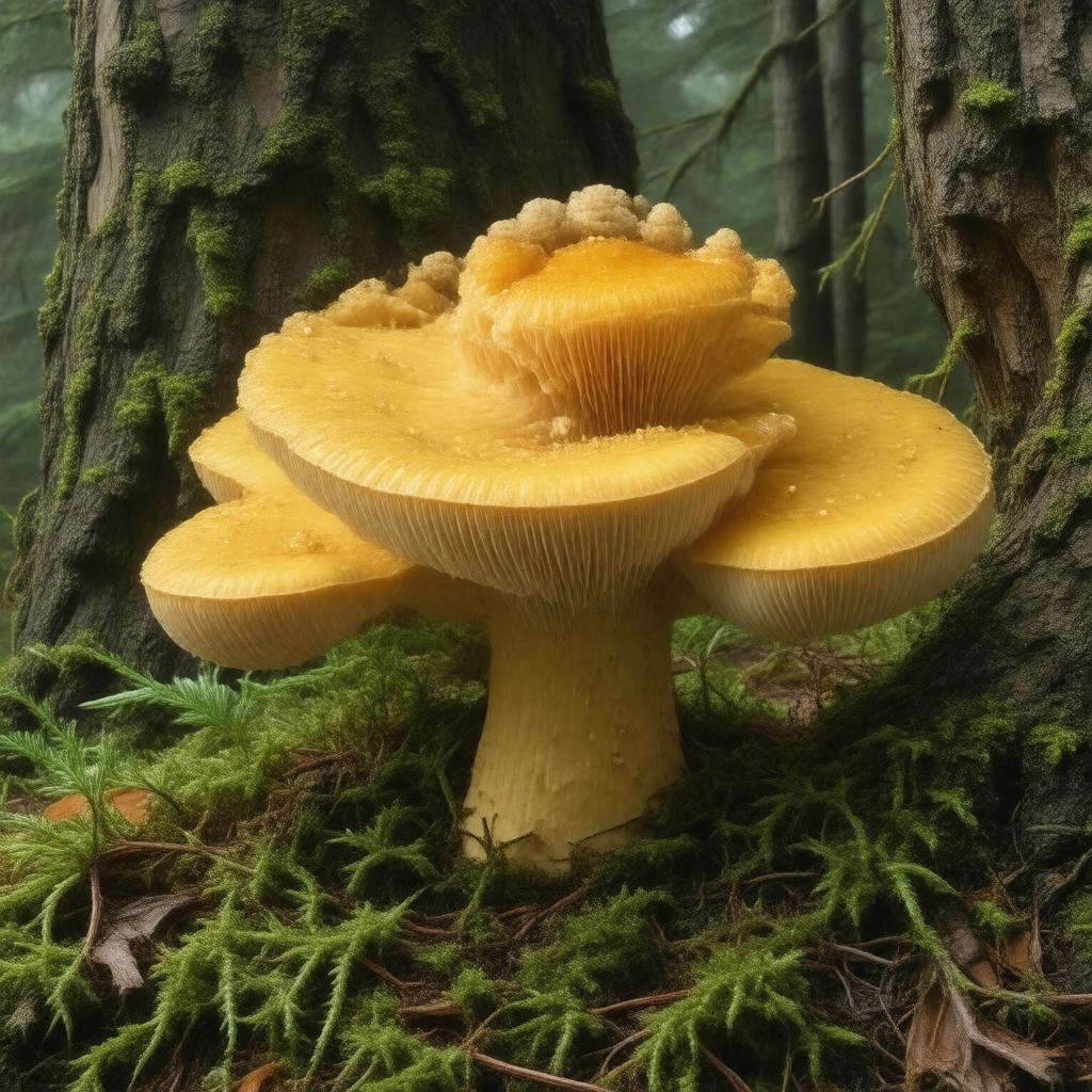 AI-created image of Pacific golden chanterelle