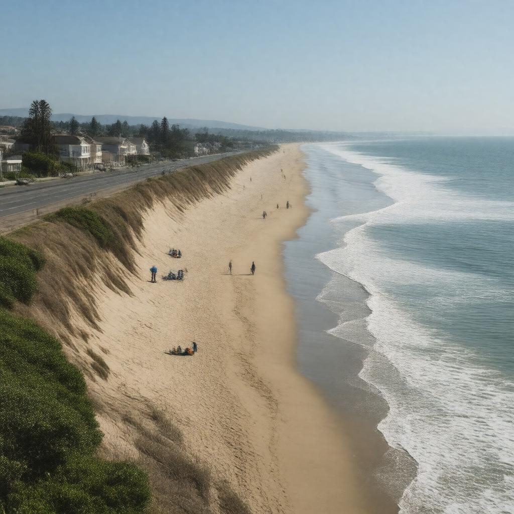 AI-created image of Pacifica State Beach
