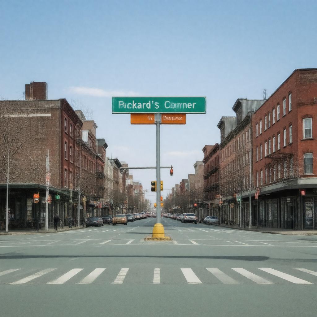 AI-created image of Packard's Corner