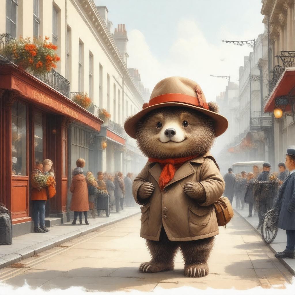 AI-created image of Paddington (2014 film)