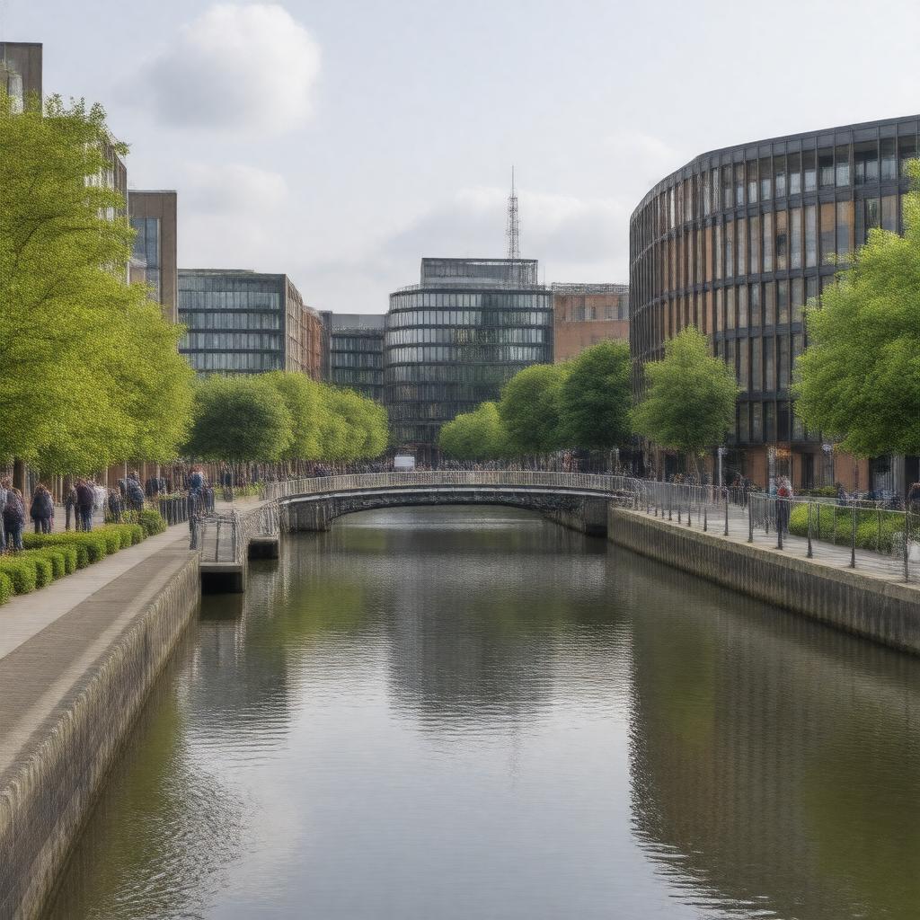AI-created image of Paddington Basin