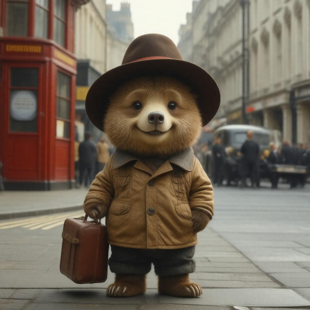 AI-created image of Paddington Bear (1976 TV series)