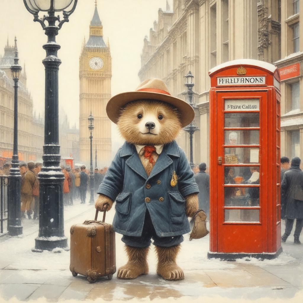 AI-created image of Paddington Bear books