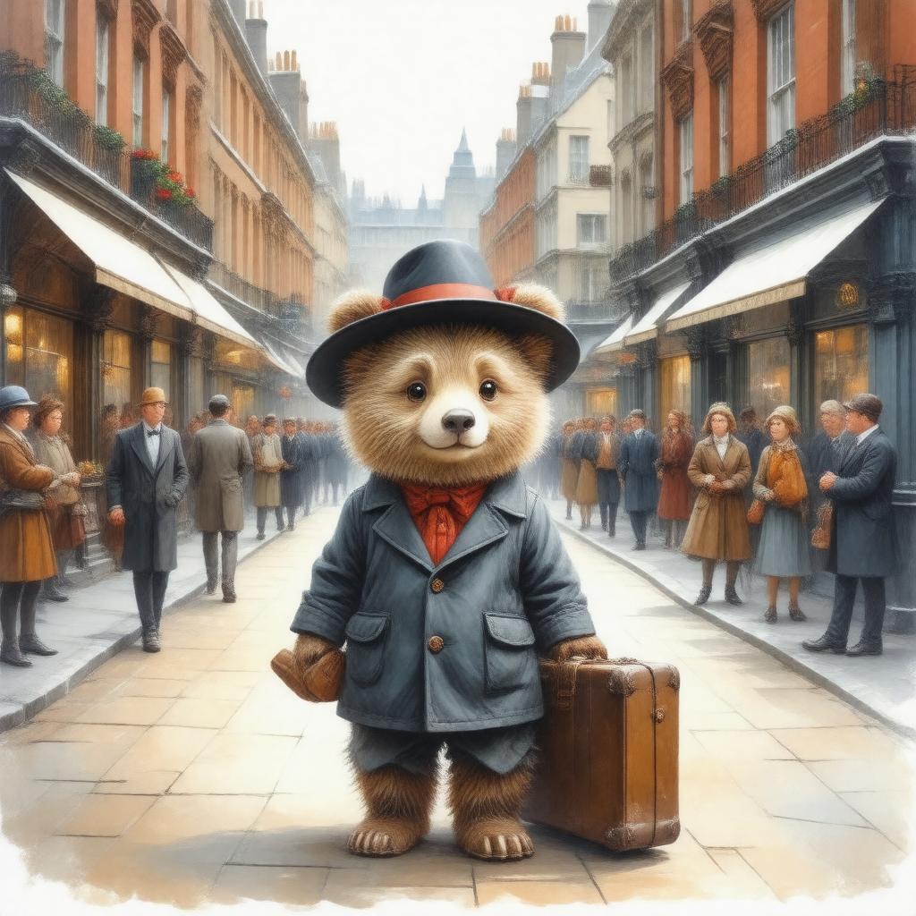 AI-created image of Paddington Bear stories