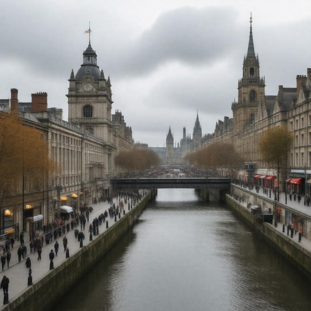 AI-created image of Paddington, London, England