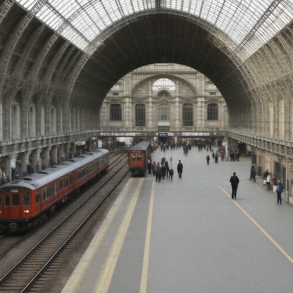AI-created image of Paddington Station, London
