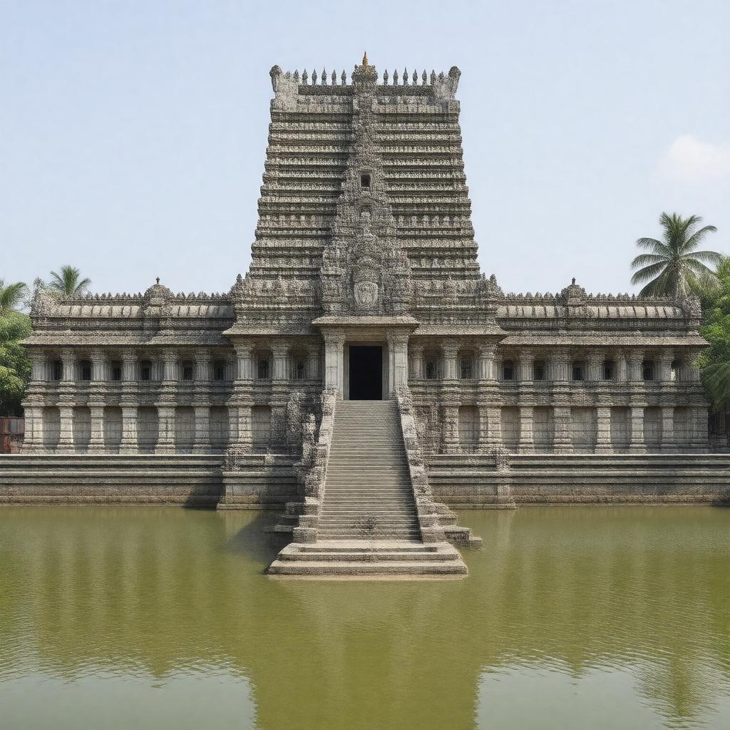 AI-created image of Padmanabhaswamy Temple