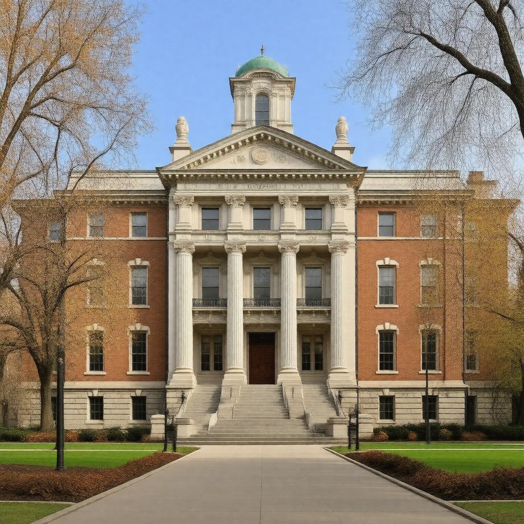 AI-created image of Page Hall