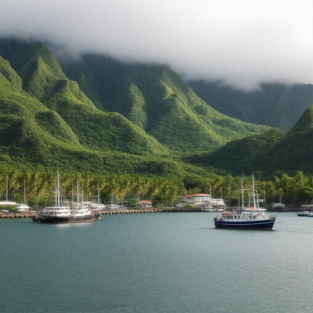 AI-created image of Pago Pago, American Samoa