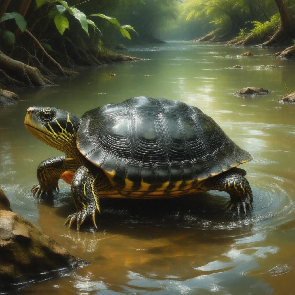 AI-created image of Painted turtle