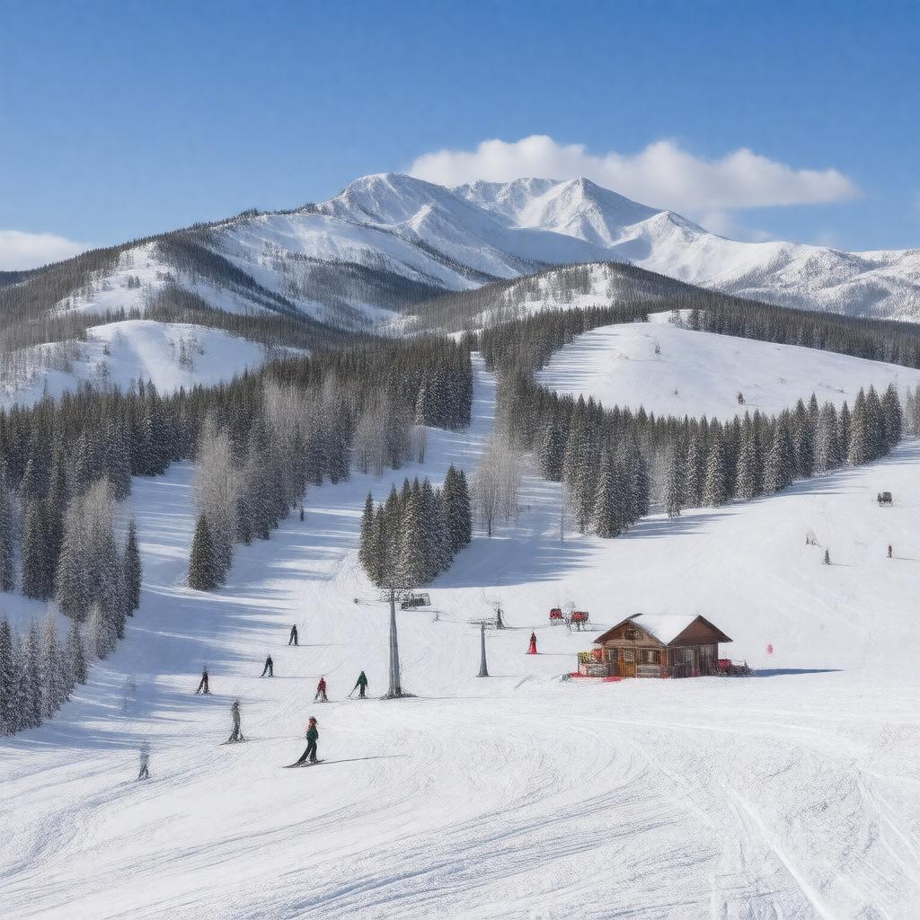 AI-created image of Pajarito Mountain Ski Area