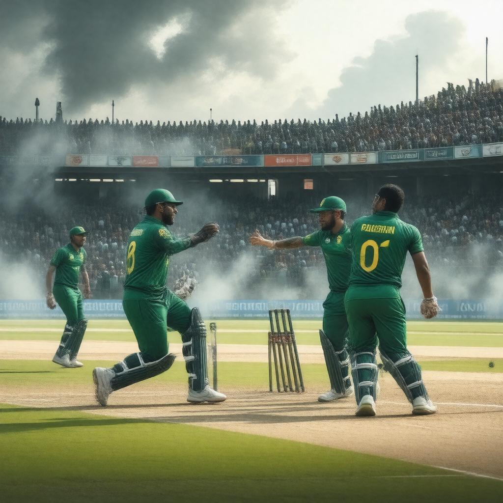 AI-created image of Pakistan national cricket team
