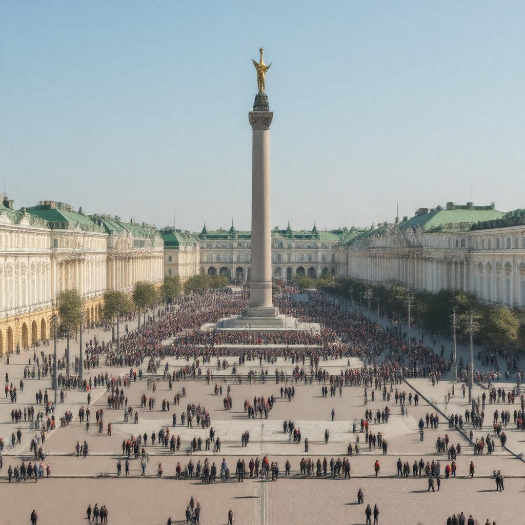 Click to view larger image AI-created image of Palace Square