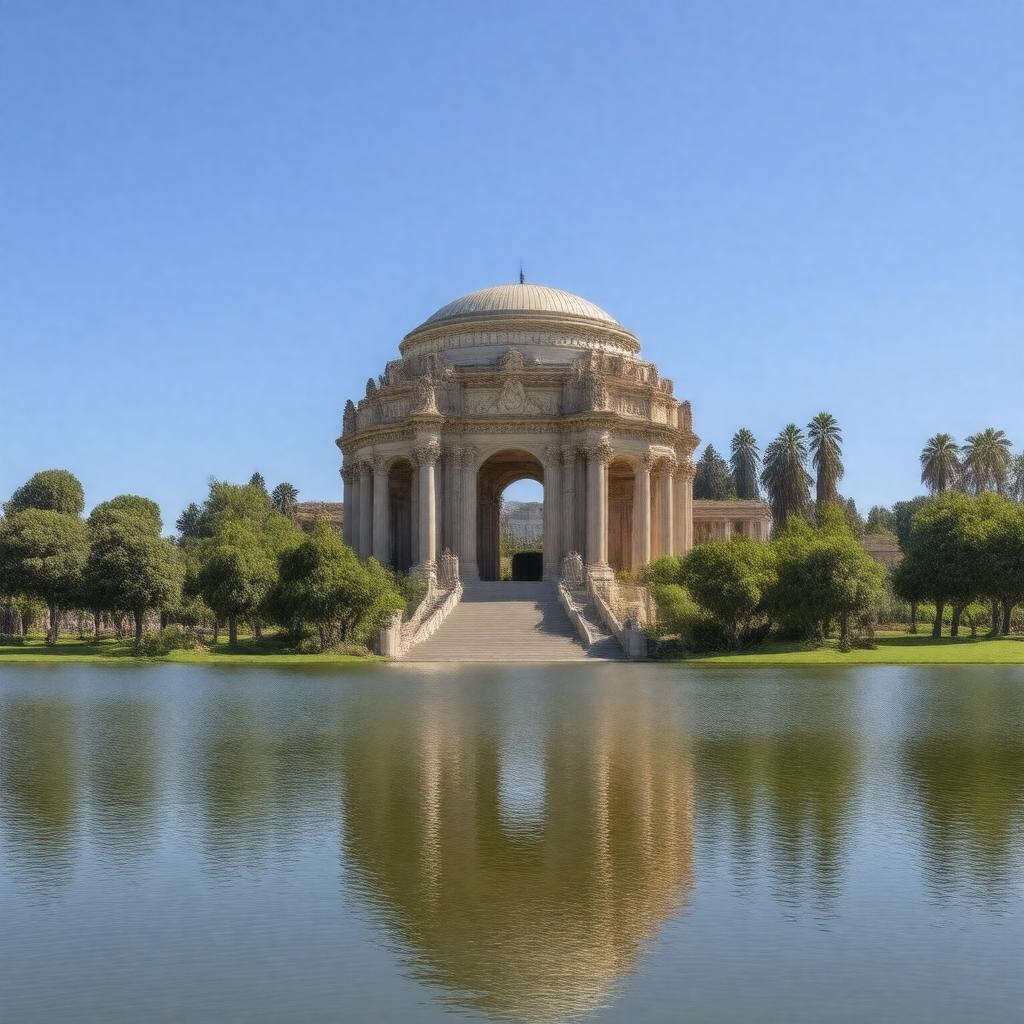 AI-created image of Palace of Fine Arts