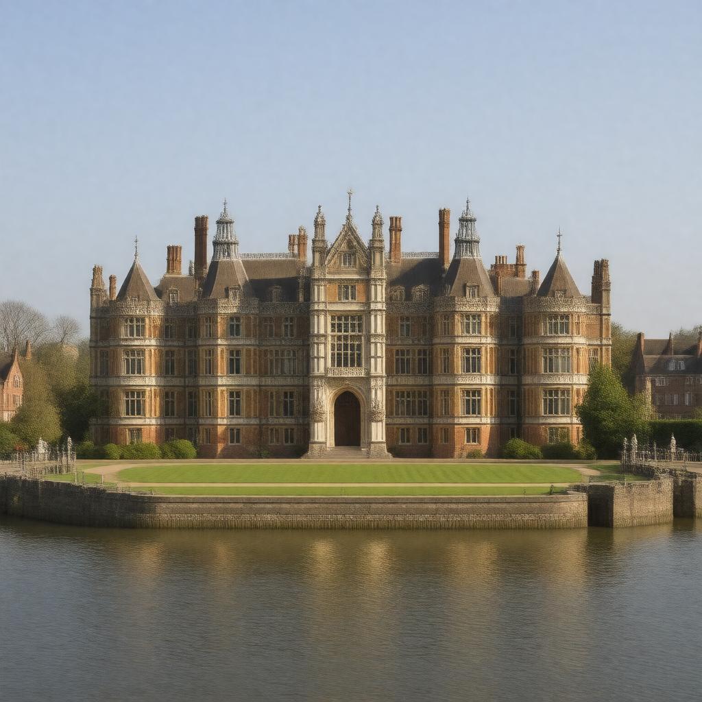 AI-created image of Palace of Placentia, Greenwich, England