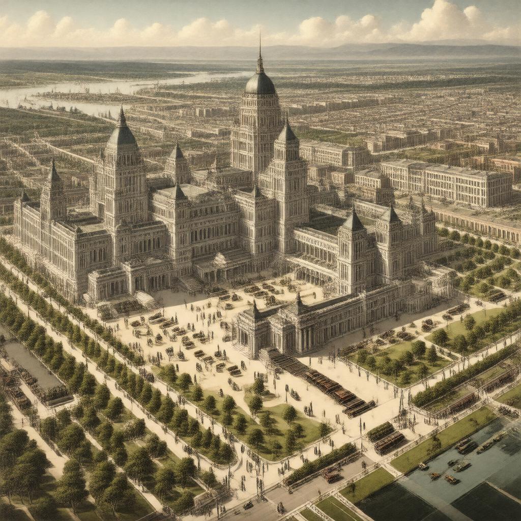 AI-created image of Palace of Transportation