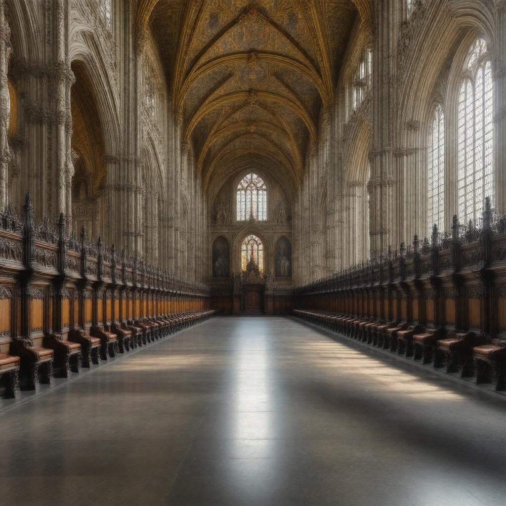 AI-created image of Palace of Westminster (interiors)