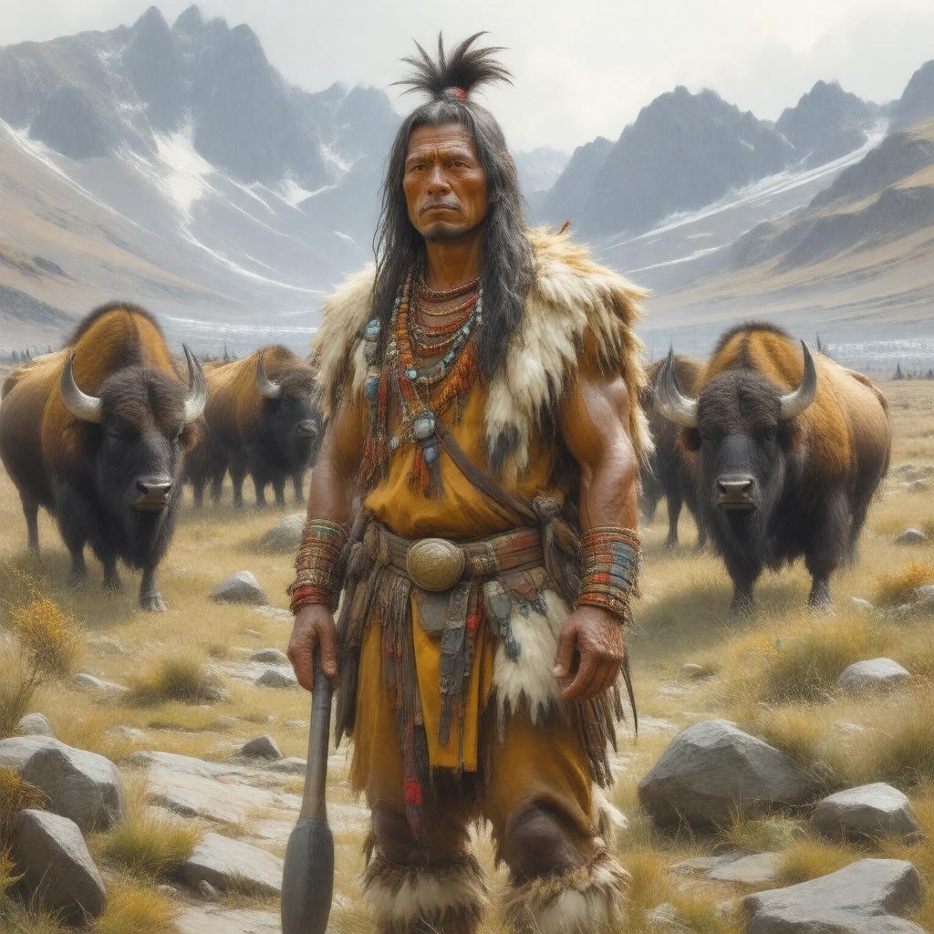 AI-created image of Paleo-Indians