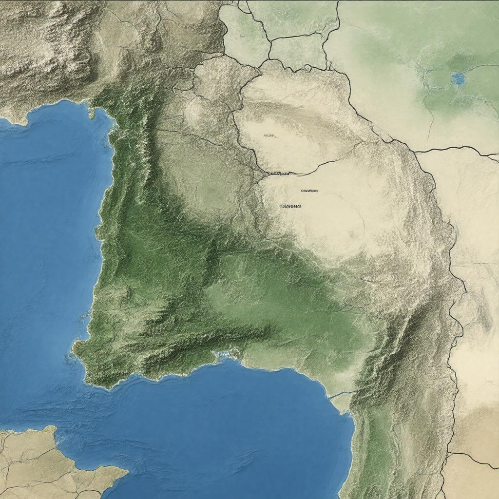 AI-created image of Palestinian territories